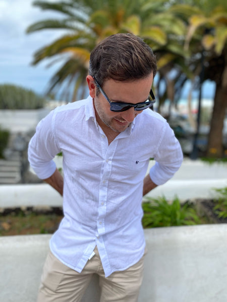 CAMISA LINO BLANCA