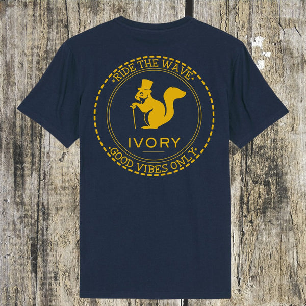 CAMISETA AZUL MARINO GOOD VIBES