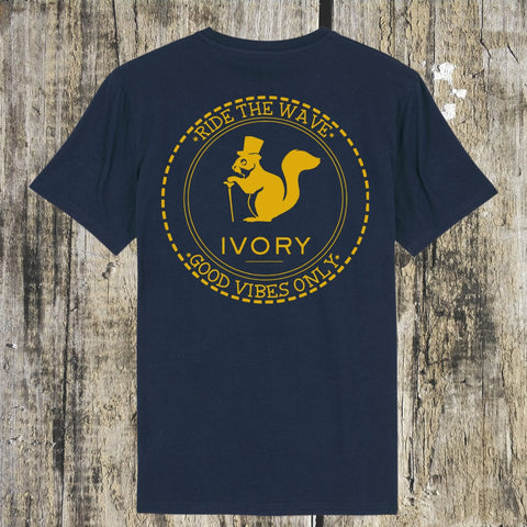 CAMISETA AZUL MARINO GOOD VIBES